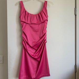 Pink sleeveless short dress